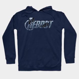 Reboot Logo (Chrome/Blue) Hoodie